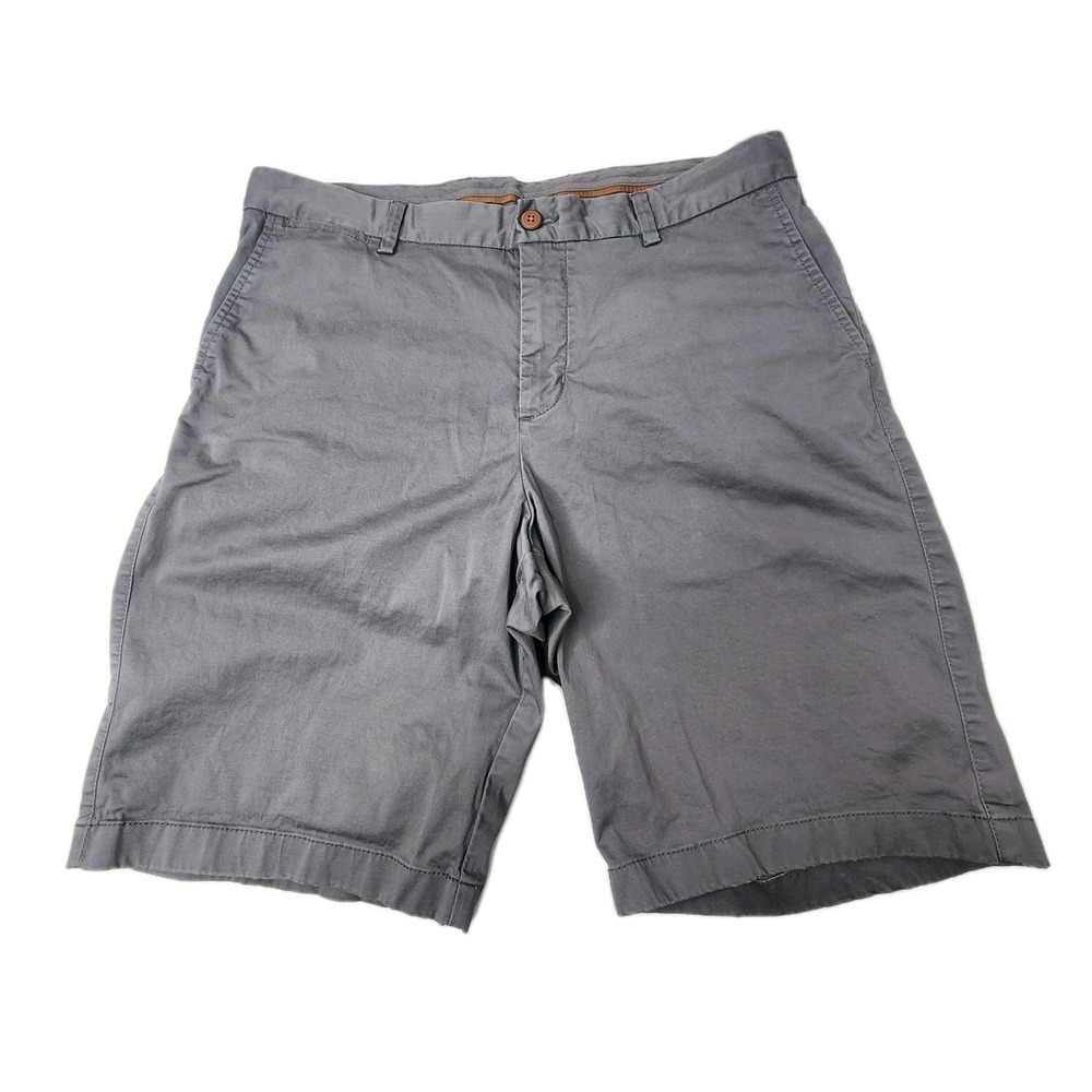 Tommy Bahama Chino Shorts Men's 36 Gray Stretch Performance Golf 97% Cotton Span